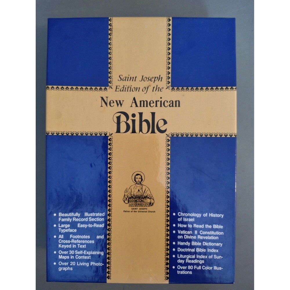 New American Bible St Joseph Edition Medium Gift Size Catholic Illustrated...
